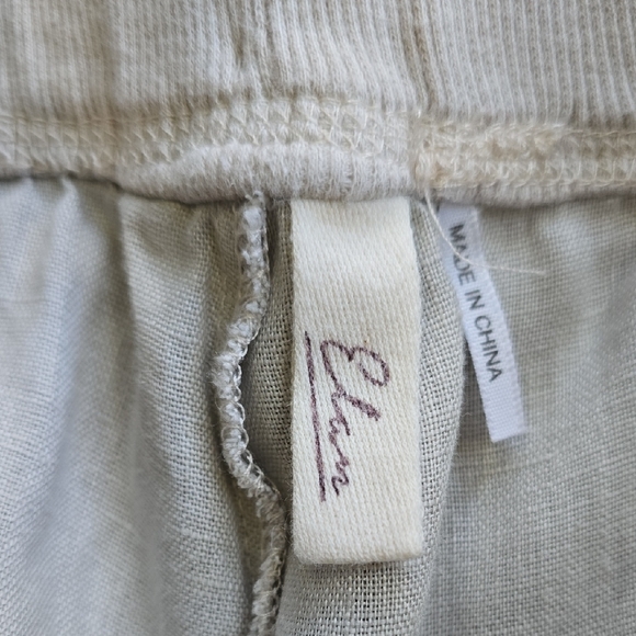 Elan Natural Linen Drawstring Pants - Picture 5 of 6